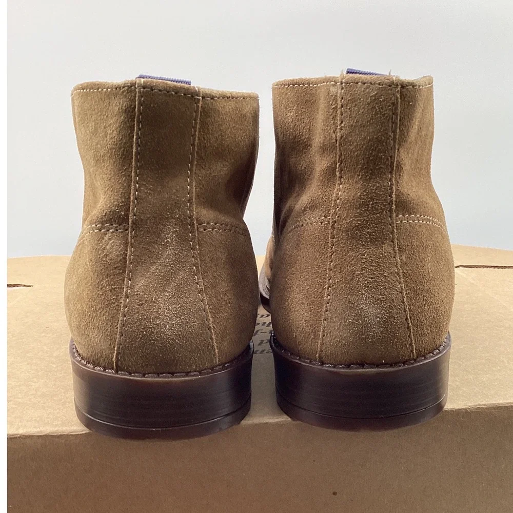 Steve Madden Mens Tan Brown Suede Chukka Desert Boots Lace Up Ankle Boots